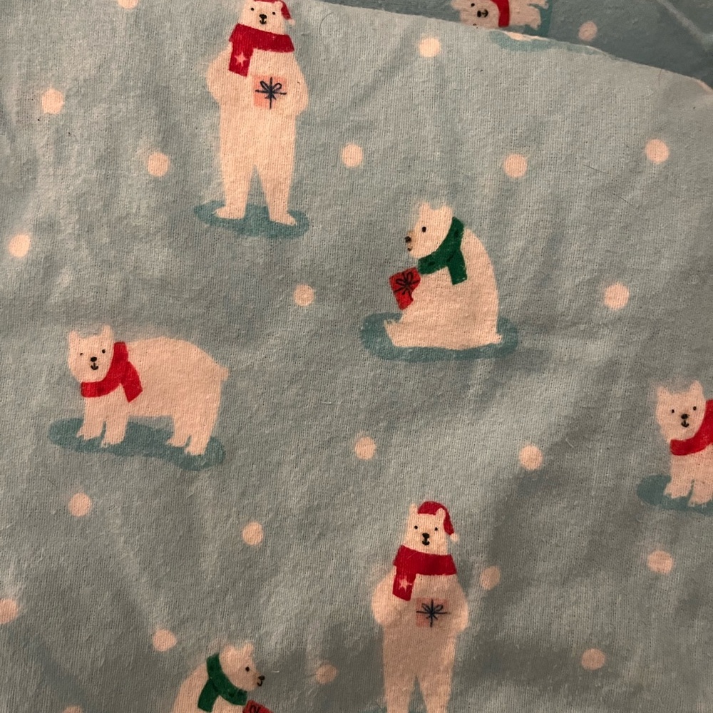 Polar bear flannel sheets